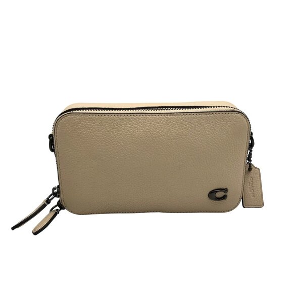 Coach  Ivory Pebbled Leather Charter Slim Crossbody Bag CC070 - Picture 1 of 11